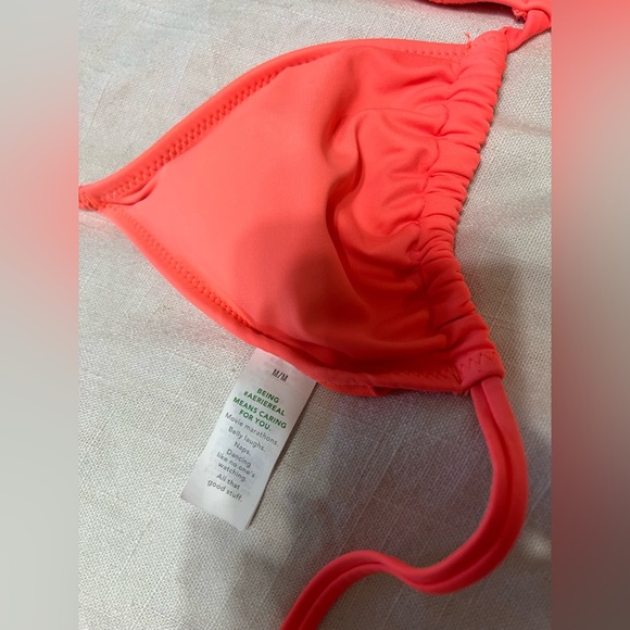 aerie super cute peach 🍑 bikini medium top large bottoms - Picture 4 of 6